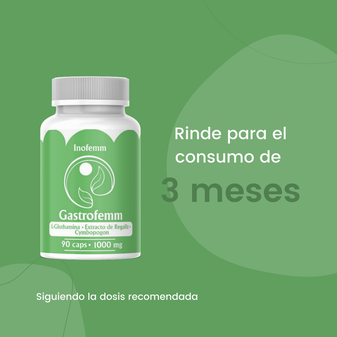 Gastrofemm (L- Glutamina, Extracto de Regaliz, Cymbopogon, Aloe Vera, Chamaemelum)