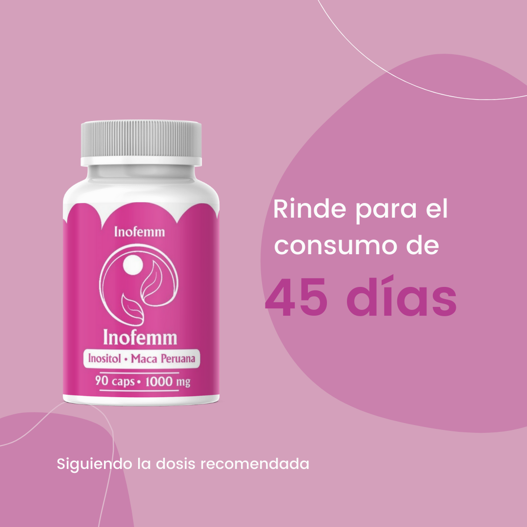 Inofemm Inositol Puro + Maca Peruana 90 Cápsulas