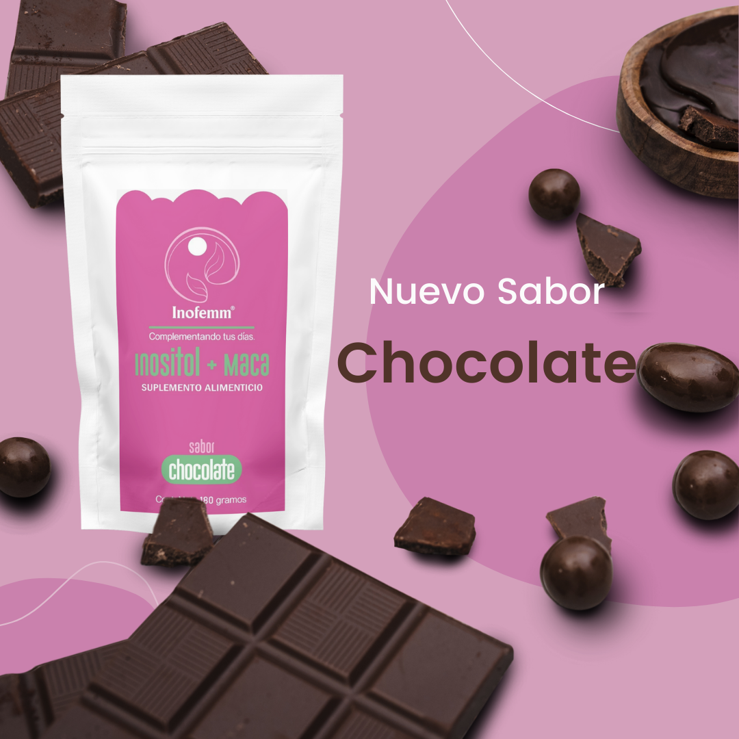 Inofemm Inositol puro + Maca peruana Sabor CHOCOLATE